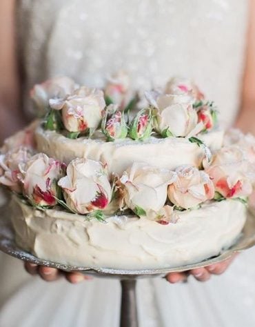 rustic wedding cake
