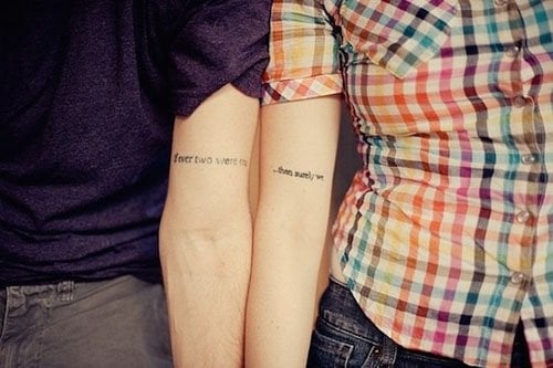 If ever two were one, then surely we.