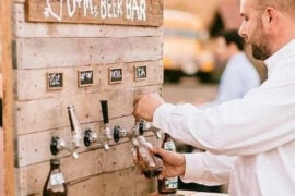 Backyard Wedding Ideas Beer Bar