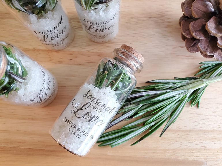Beach Wedding Favor Sea Salt