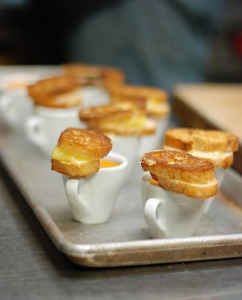 Mini Grilled Cheese and Tomato Soup