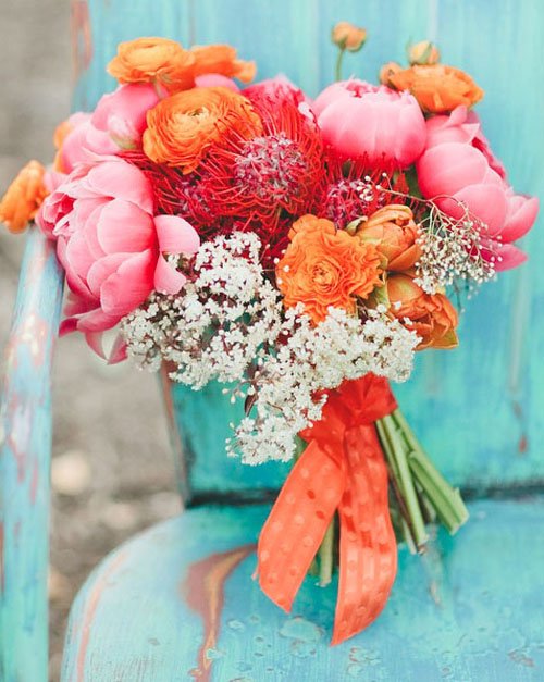 Orange and Pink