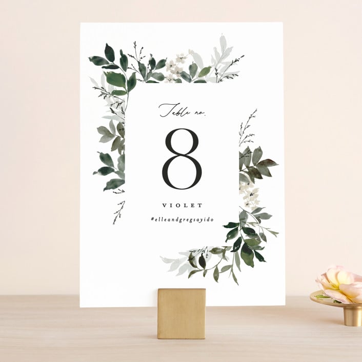 minted table number