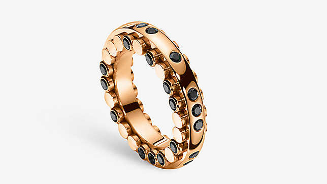 Rose Gold and Brilliant Cut Sapphire Wedding Ring