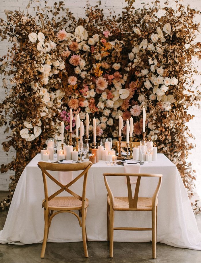 Wedding Flowers Deep Fall Colors