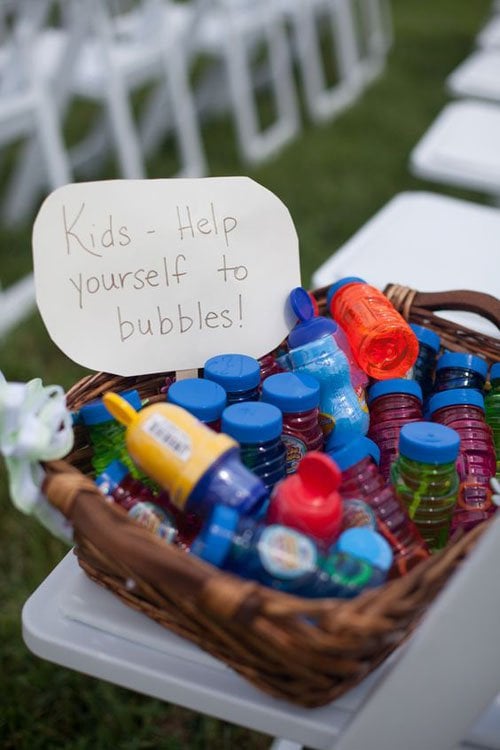Have a bubble station!