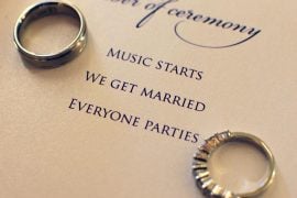 wedding program