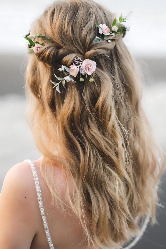 Whimsical Floral Crown Headpiece