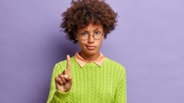 Woman saying no
