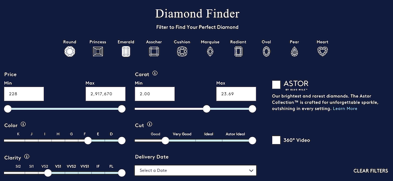 blue nile diamonds